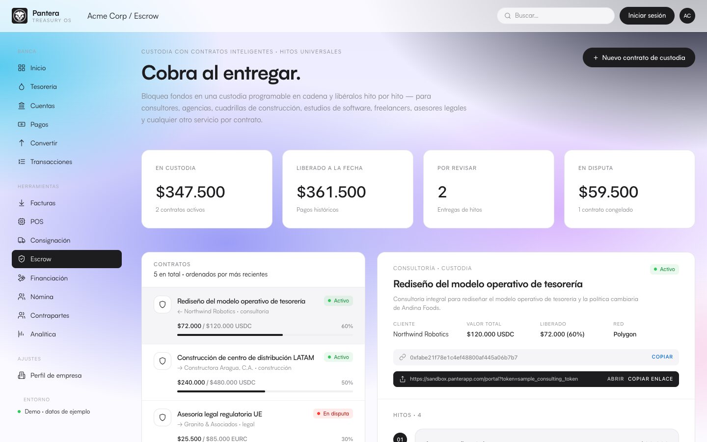 Escrow inteligente